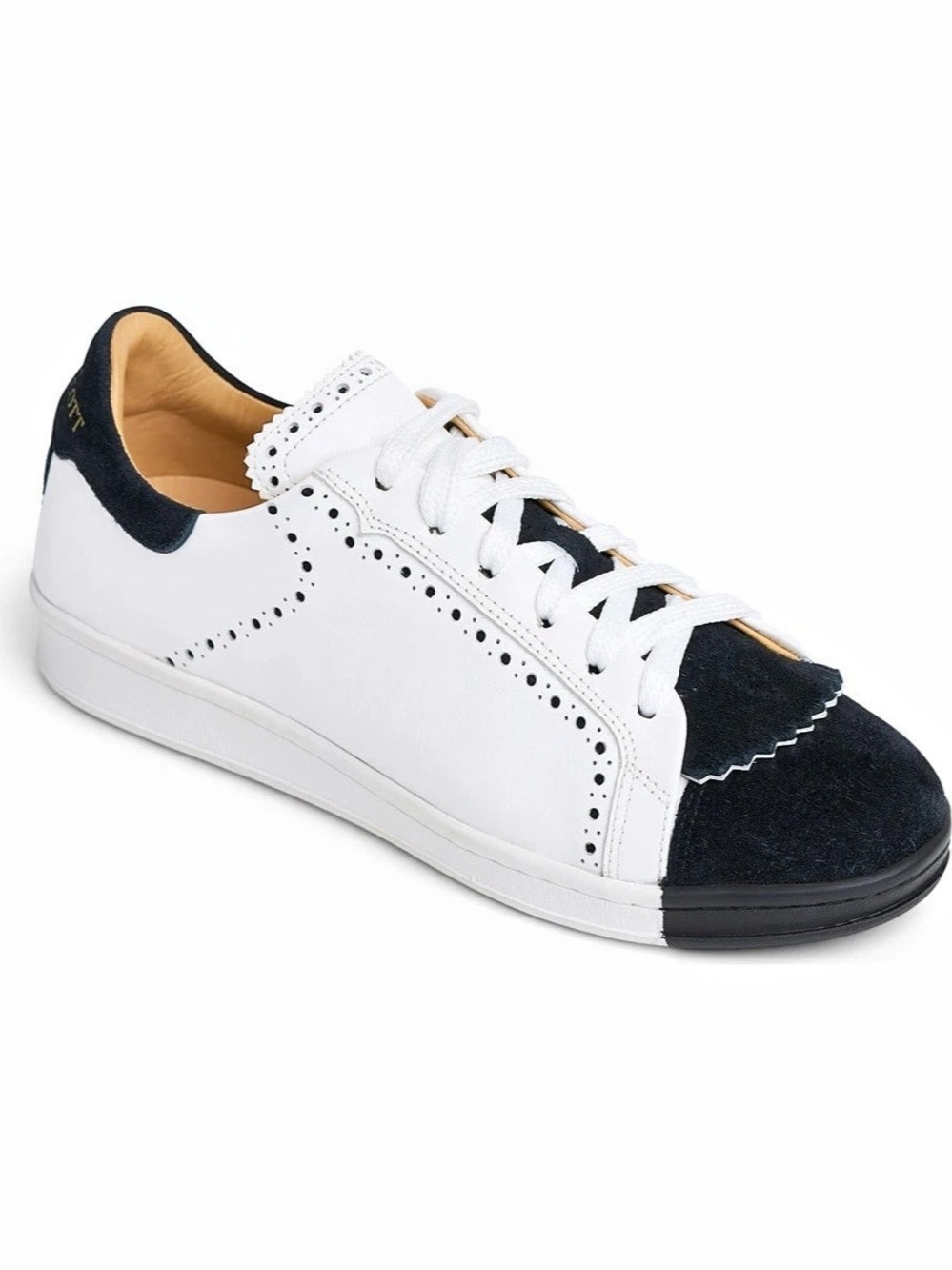 LIKE NEW The Office of Angela Scott Elliott White & Black Sneakers 36